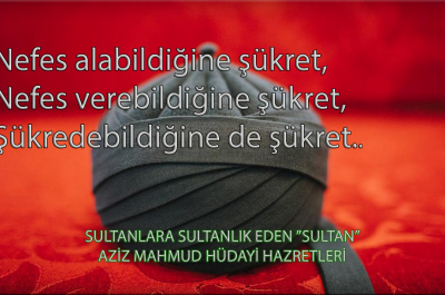 Şükret...